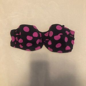 Strapless/Halter Polka Dot Bikini Top - Fantasie